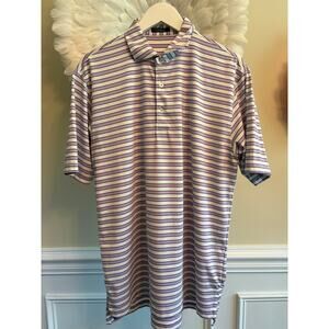 TURTLESON STRIPED POLO SIZE L